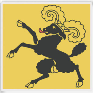 Canton of Schaffhausen flag, Switzerland Sticker