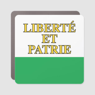 Canton of Vaud flag, Switzerland Car Magnet