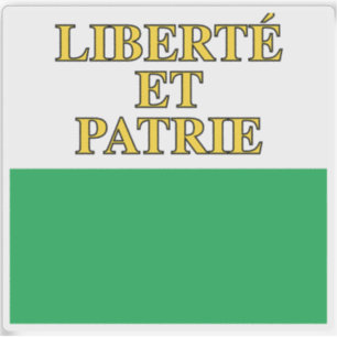 Canton of Vaud flag, Switzerland Sticker