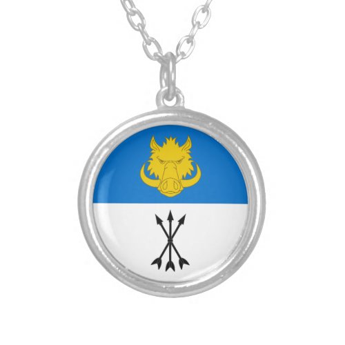 Canton of Vest Yorvik Populace Badge Silver Plated Necklace