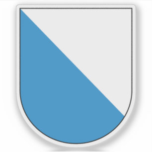 Canton of Zurich (Zürich) coat of arms,Switzerland Sticker