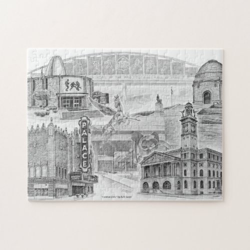 Canton Ohio Historic Landmarks Jigsaw Puzzle