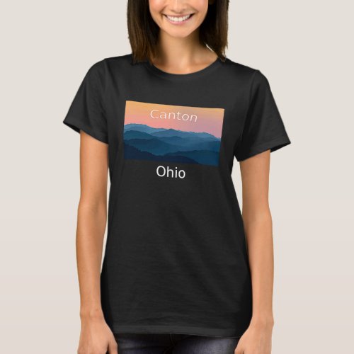 Canton Ohio Mountain sunset hometown T_Shirt