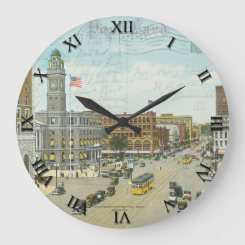 Canton Ohio Post Card Clock _ Market Street