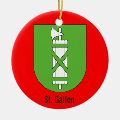 Canton St Gallen Christmas Ornament