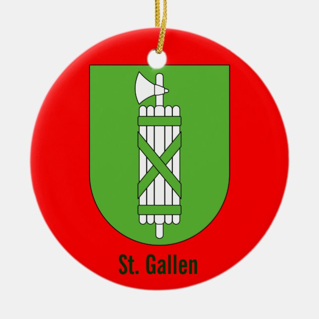 Canton St. Gallen* Christmas Ornament (Front)