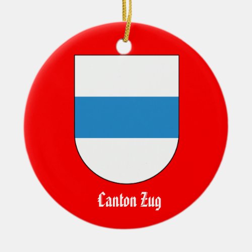 Canton Zug Switzerland Christmas Ornament