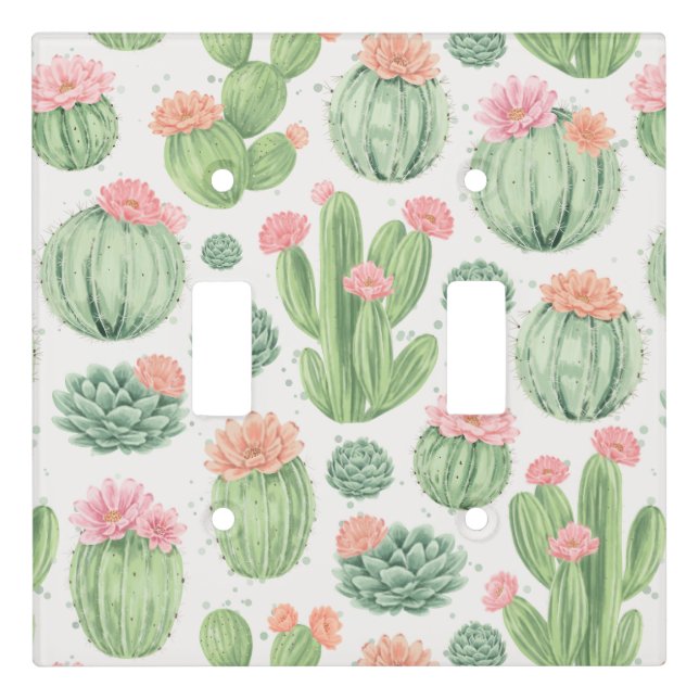 Cantors Flower Harden Light Switch Cover (Front)