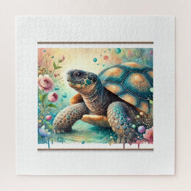 Cantors giant softshell turtle 060824AREF136 - Wat Jigsaw Puzzle (Vertical)