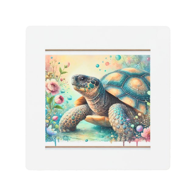 Cantors giant softshell turtle 060824AREF136 - Wat Metal Print (Front)