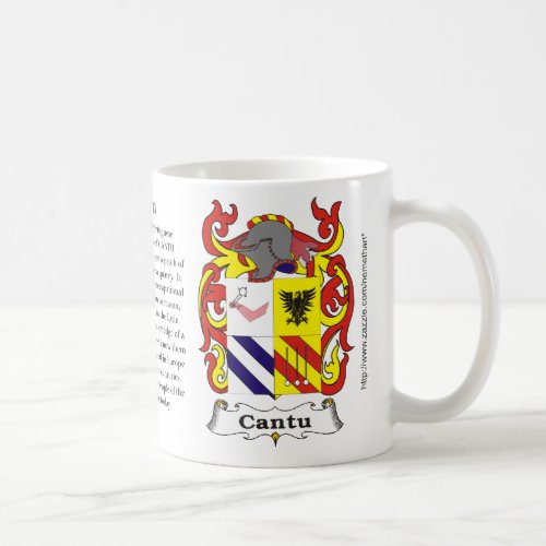 Cantu the origin meaning and the crest coffee mug