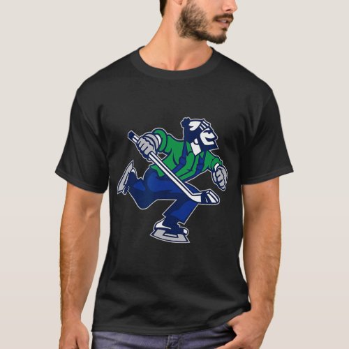 Canuck Hockey Ice Skating Canadian for Canada Team T_Shirt