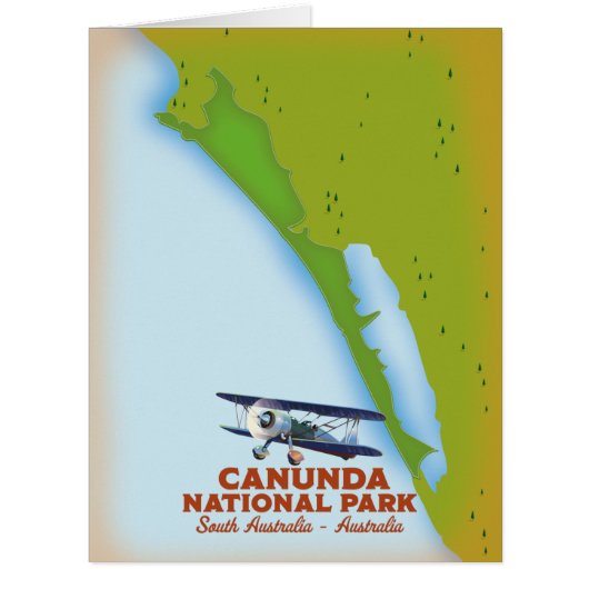 Canunda national park South australia map Cards (Front)