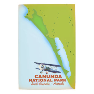 Canunda national park South australia map Metal Print