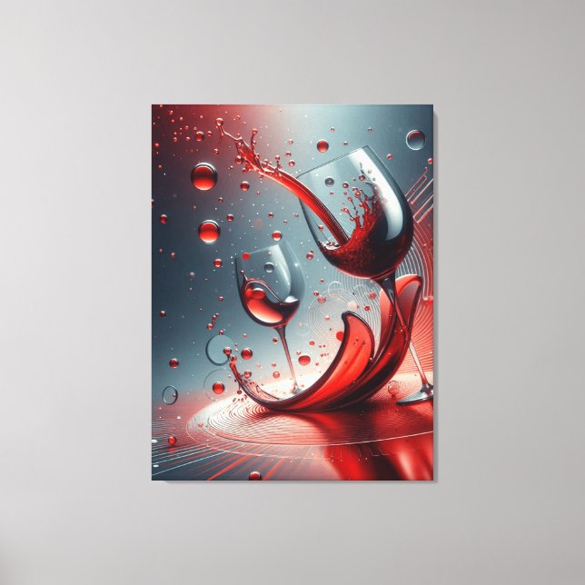 CANVA WALL WINE ART CANVAS PRINT (Front)