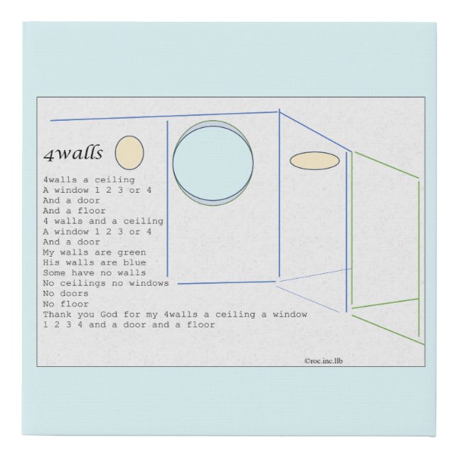 canvas "4 Walls " (Front)