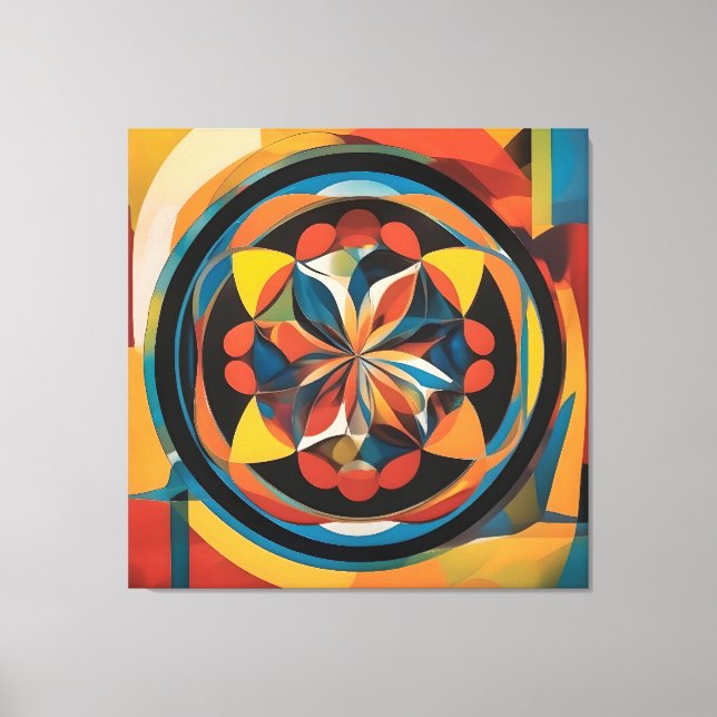 Canvas abstract art print (Front)