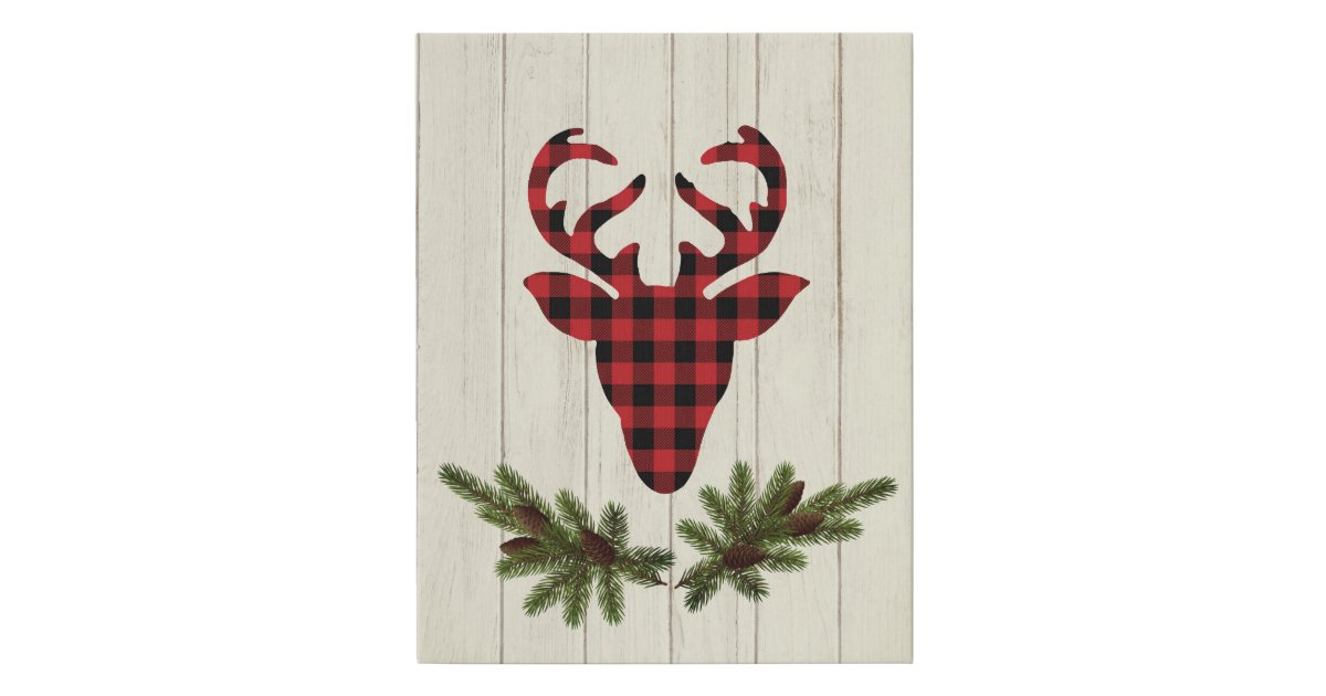 Canvas Art-Christmas Deer | Zazzle