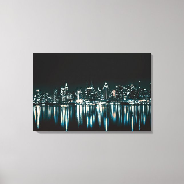 Canvas Art-City Nightscape (Front)