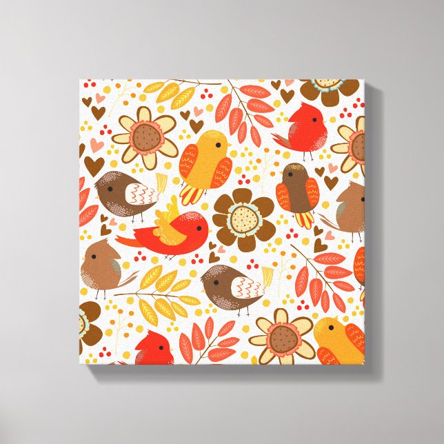 Canvas Art-Fall Birds Print (Front)
