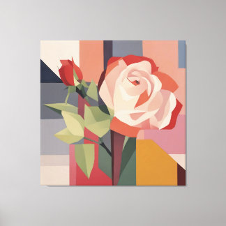 Canvas Art, Geometrical Rose