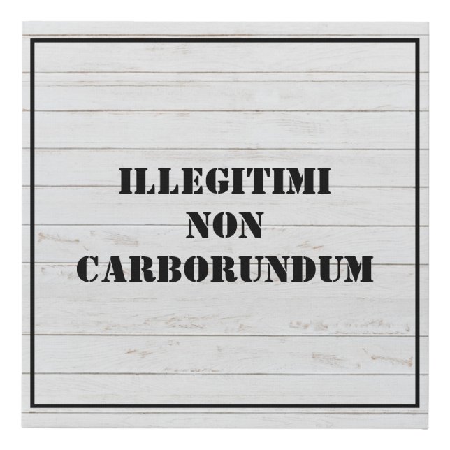 Canvas Art-Illegitimi Non Carborundum (Front)