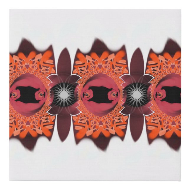 Canvas Art - Jimette Design 2020 Red and white (Front)