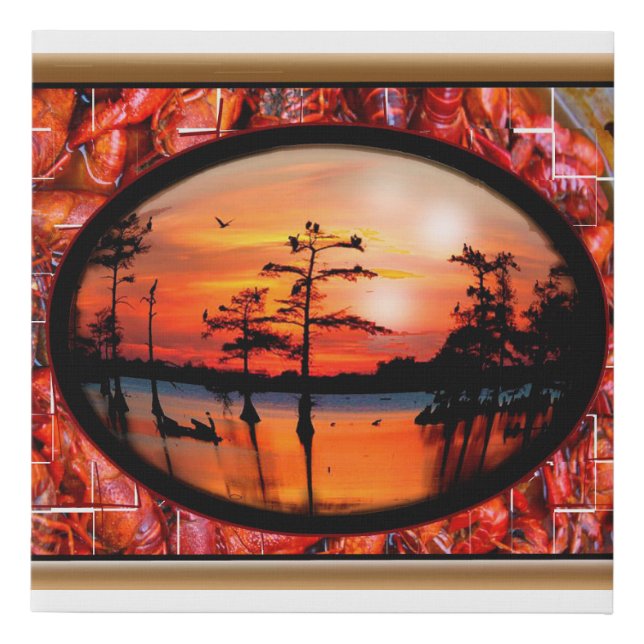 Canvas art Louisiana Swamp (Front)