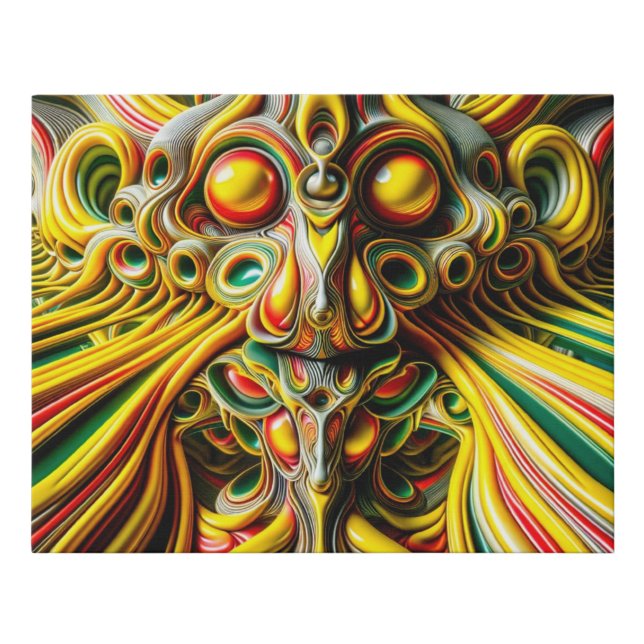 Canvas art metallic optical illusion (Front)