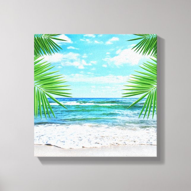 Canvas Art-Tropical Beach (Front)