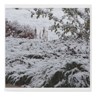 Canvas Art - White Snow in a cold winter