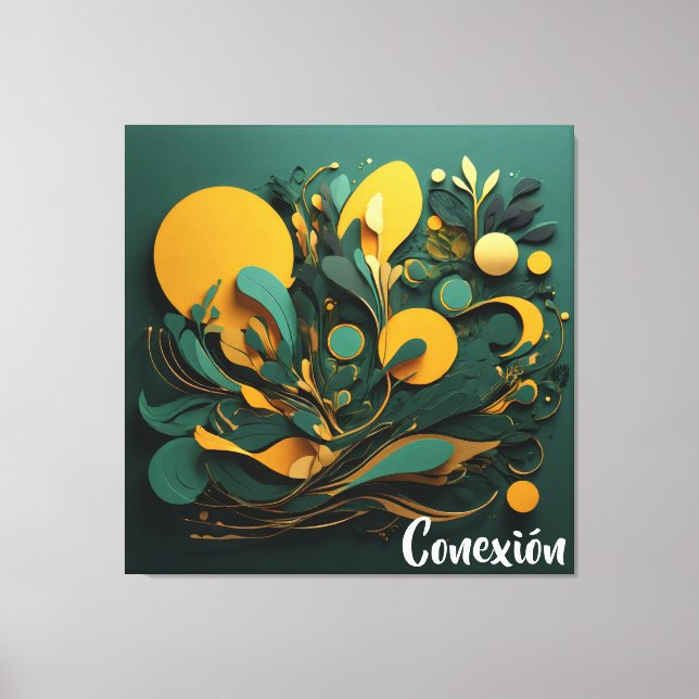 Canvas Arte Abstracto Biodiversidad Viva Conexión (Front)