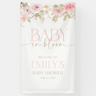Canvas Baby Shower Banner. Outdoor quality. Banner