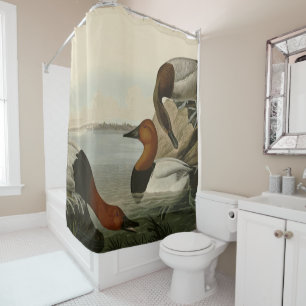 Canvas backed Duck from Audubon's Birds of America Shower Curtain