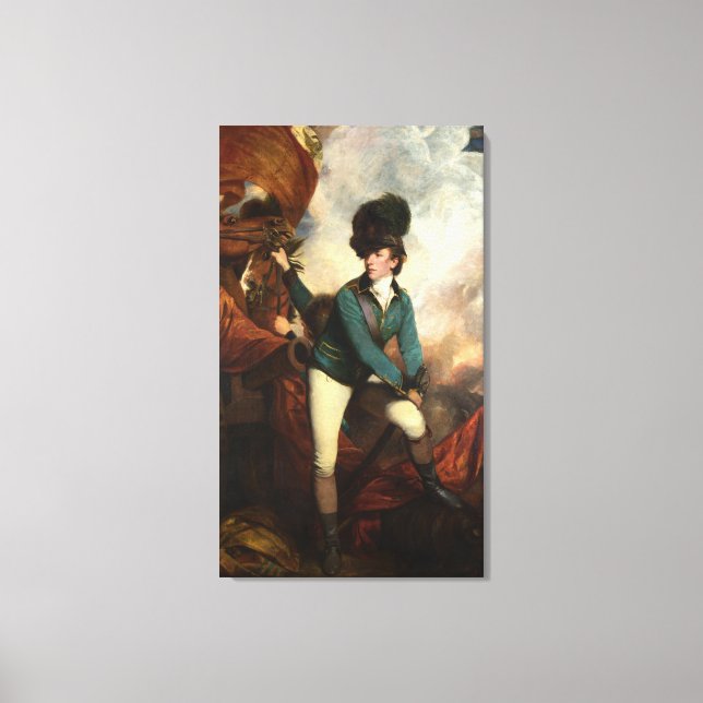 Canvas Banastre Tarleton by Joshua Reynolds Print (Front)