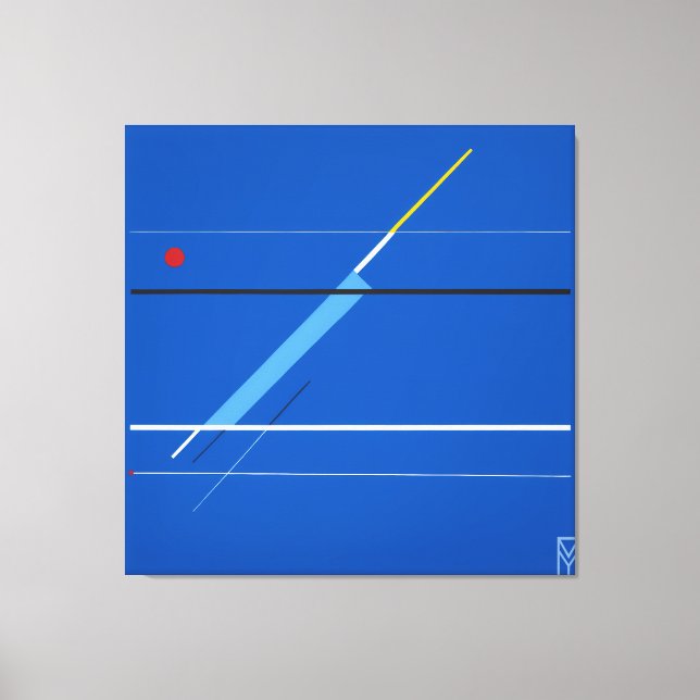 Canvas Blue Screen: Kandinsky's Art Print (Front)