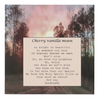 Canvas , "Cherry Vannila Moon "