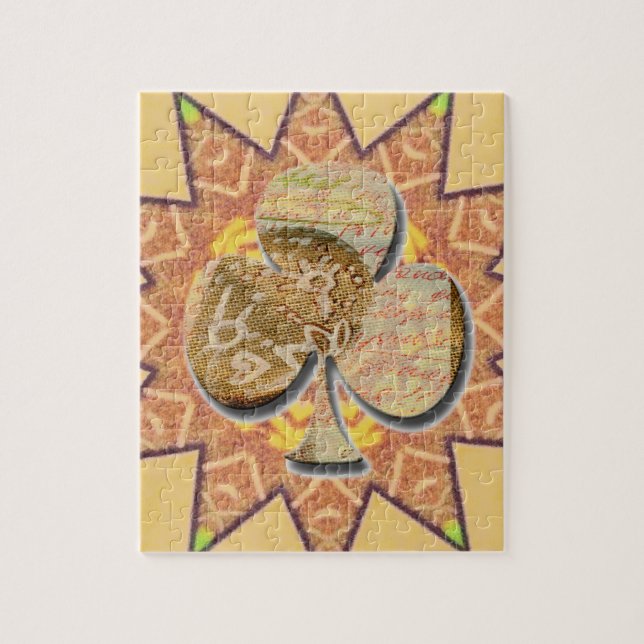 Canvas clover jigsaw puzzle (Vertical)