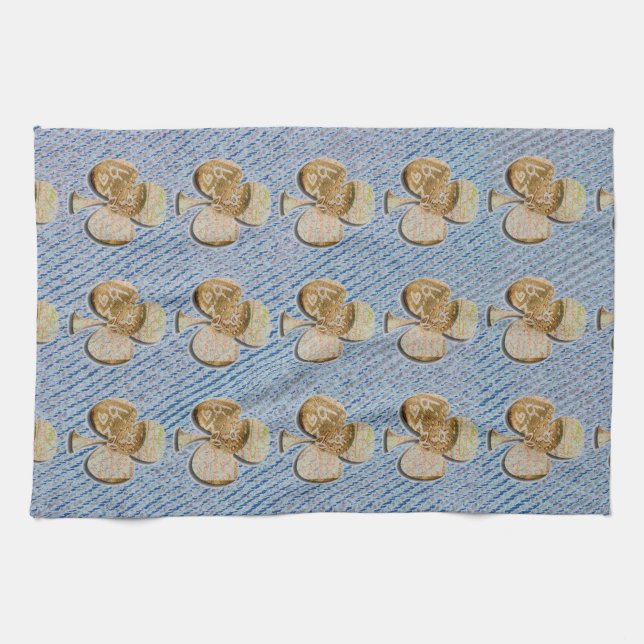 Canvas clover kitchen towel (Horizontal)