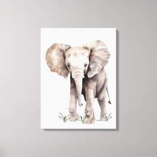 Canvas Elephant Artwork