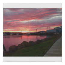 Canvas  faux wrapped canvas 25x25 cm Sunset photo 