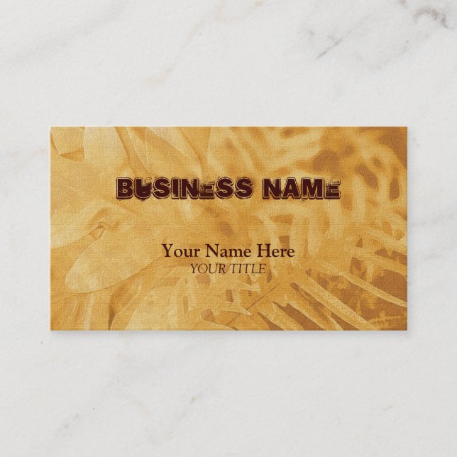 canvas ferns ~ bc business card (Front)