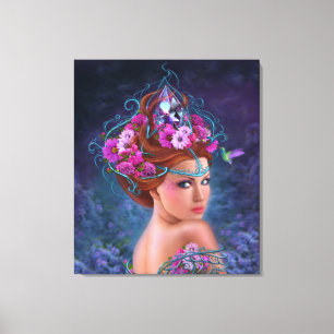 Canvas Flower queen Print