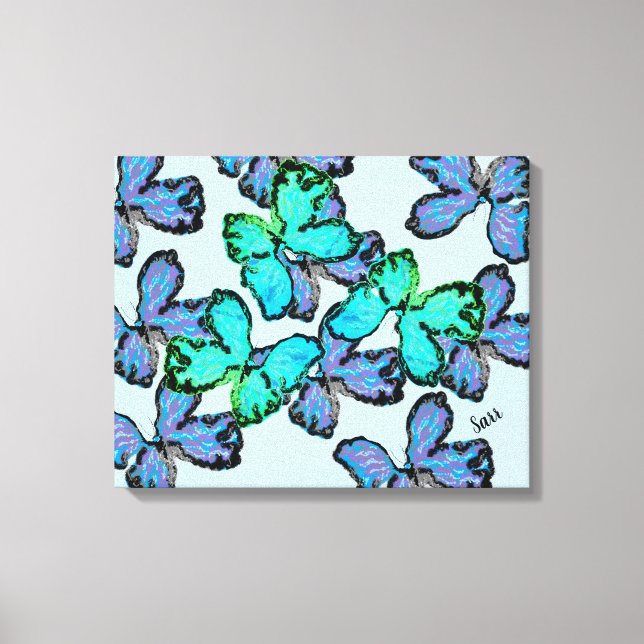 Canvas : Free As A Butterfly Print (Front)