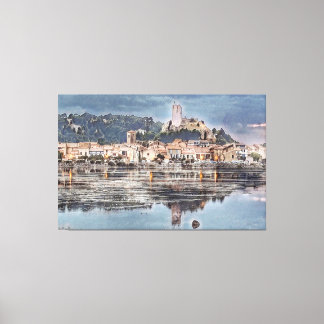 canvas gruissan village print