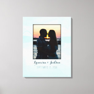 Canvas Guest Book Alternative Wedding Photo Sign