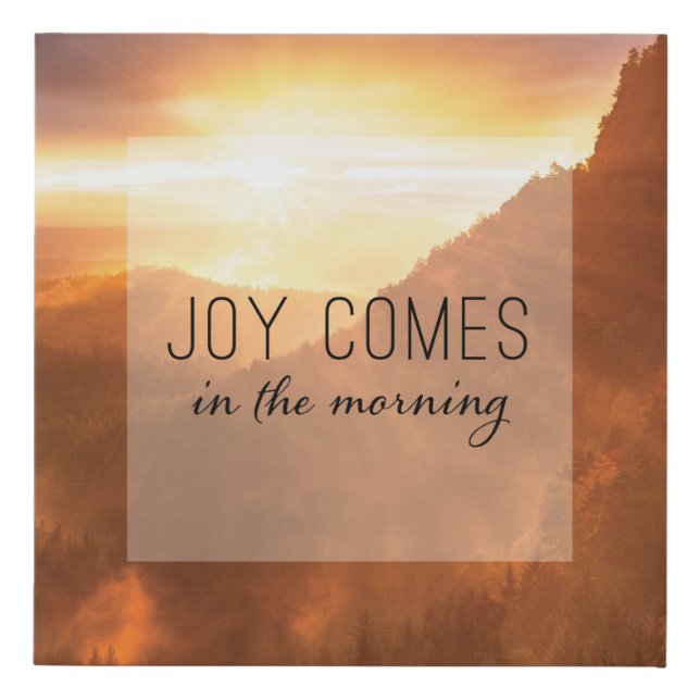 Canvas - Joy Comes in the Morning (Front)