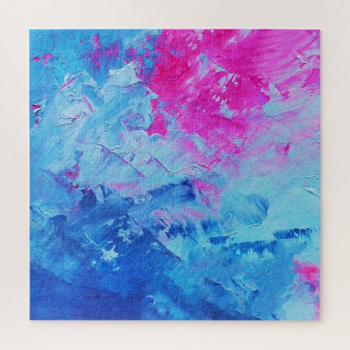 Canvas Mystery Abstract Oil Paint Texture Jigsaw Puzzle
