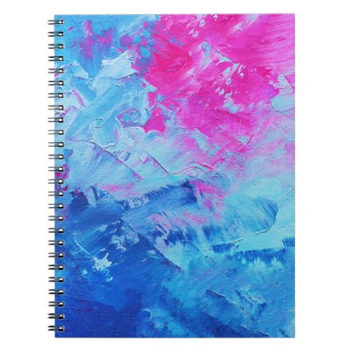Canvas Mystery Abstract Oil Paint Texture Notebook