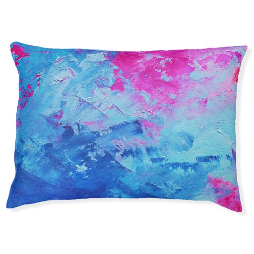 Canvas Mystery Abstract Oil Paint Texture Pet Bed